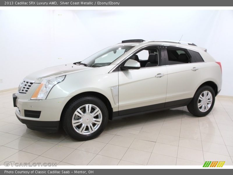 Silver Coast Metallic / Ebony/Ebony 2013 Cadillac SRX Luxury AWD