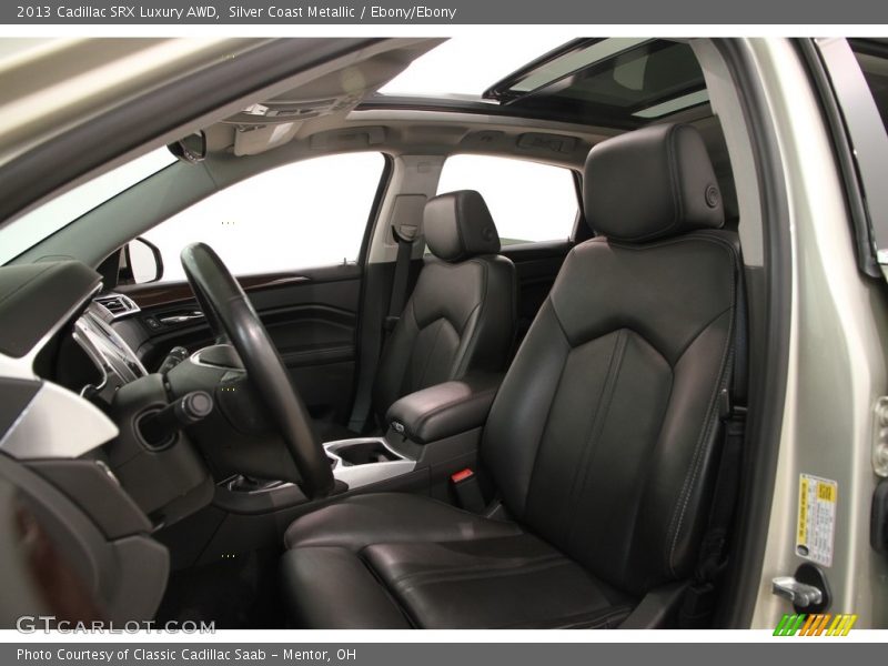 Silver Coast Metallic / Ebony/Ebony 2013 Cadillac SRX Luxury AWD