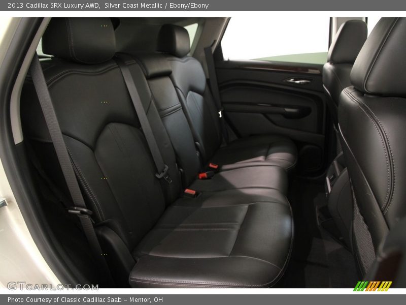 Silver Coast Metallic / Ebony/Ebony 2013 Cadillac SRX Luxury AWD