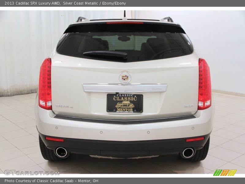 Silver Coast Metallic / Ebony/Ebony 2013 Cadillac SRX Luxury AWD