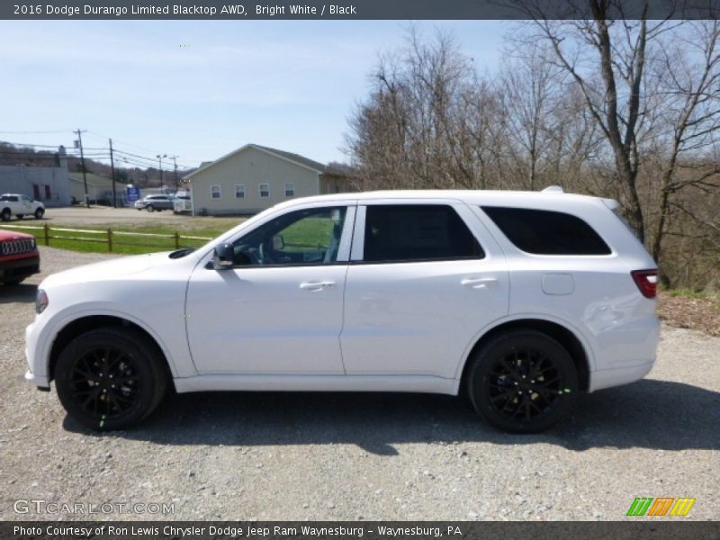 Bright White / Black 2016 Dodge Durango Limited Blacktop AWD