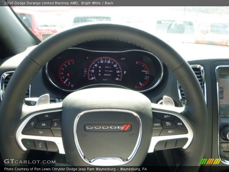 Bright White / Black 2016 Dodge Durango Limited Blacktop AWD
