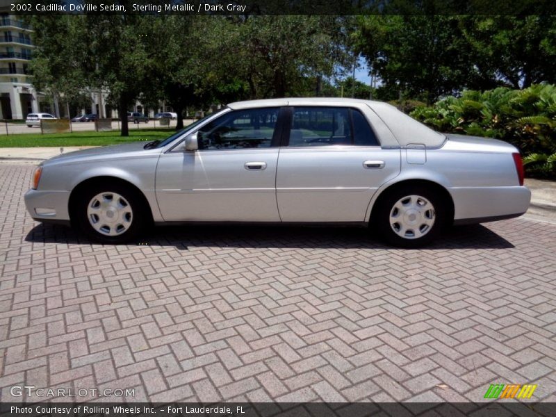 Sterling Metallic / Dark Gray 2002 Cadillac DeVille Sedan