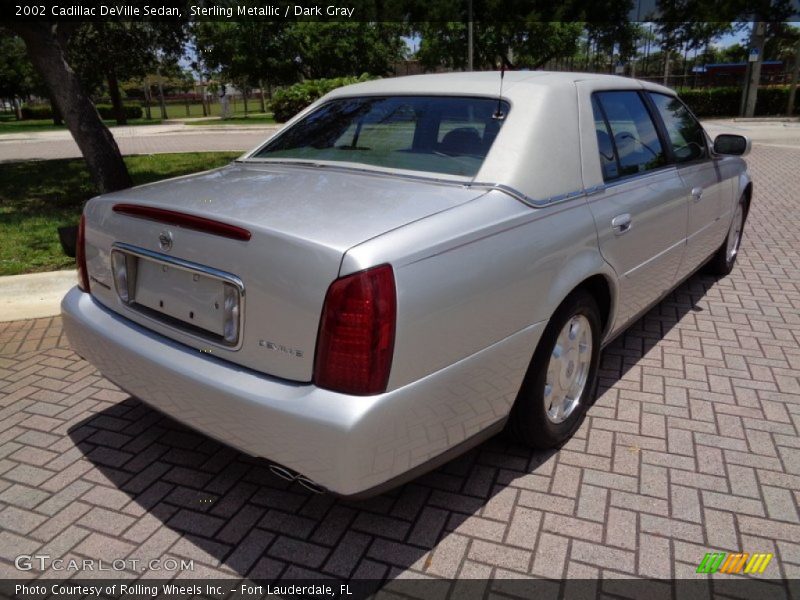 Sterling Metallic / Dark Gray 2002 Cadillac DeVille Sedan