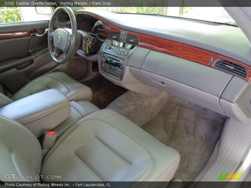 Sterling Metallic / Dark Gray 2002 Cadillac DeVille Sedan