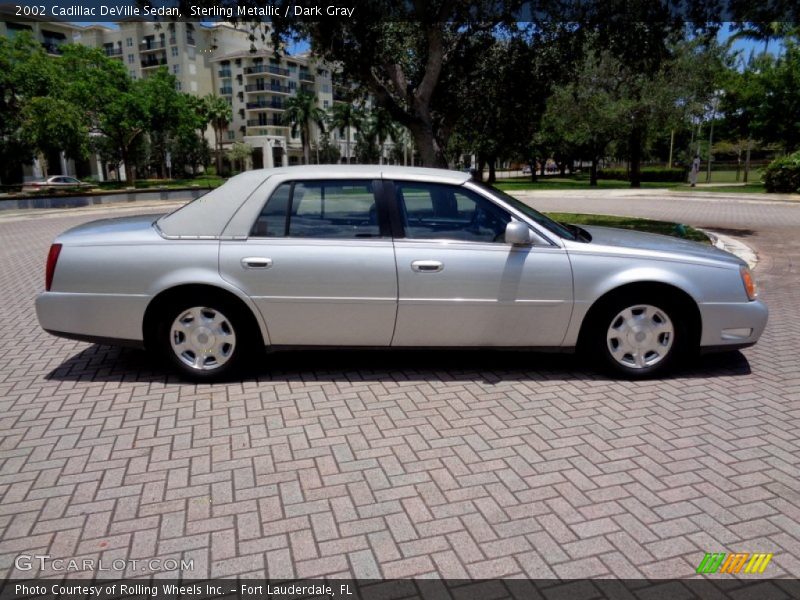 Sterling Metallic / Dark Gray 2002 Cadillac DeVille Sedan