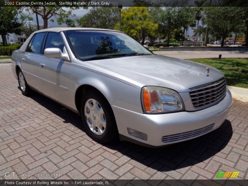 Sterling Metallic / Dark Gray 2002 Cadillac DeVille Sedan