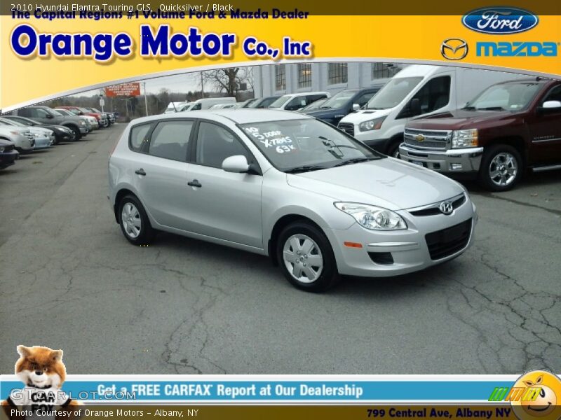 Quicksilver / Black 2010 Hyundai Elantra Touring GLS