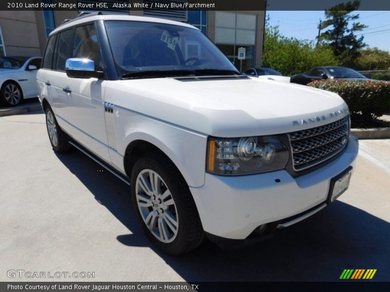 Alaska White / Navy Blue/Parchment 2010 Land Rover Range Rover HSE