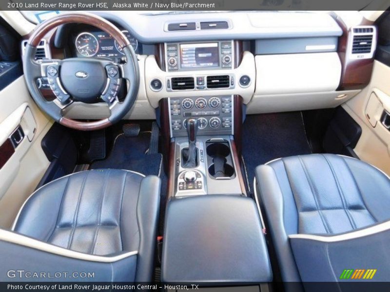 Alaska White / Navy Blue/Parchment 2010 Land Rover Range Rover HSE