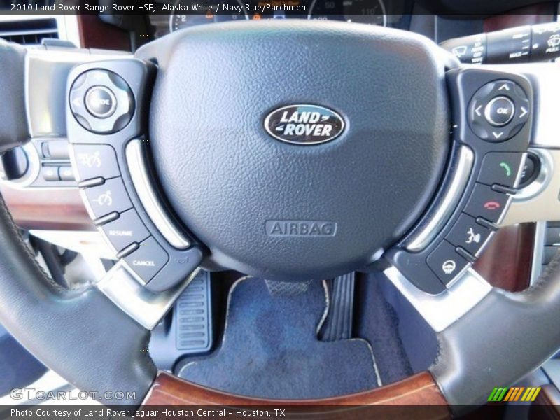 Alaska White / Navy Blue/Parchment 2010 Land Rover Range Rover HSE