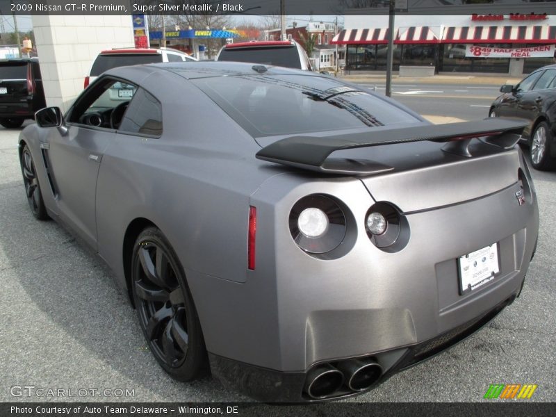 Super Silver Metallic / Black 2009 Nissan GT-R Premium