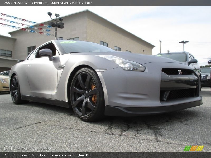 Super Silver Metallic / Black 2009 Nissan GT-R Premium