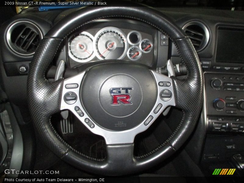 Super Silver Metallic / Black 2009 Nissan GT-R Premium