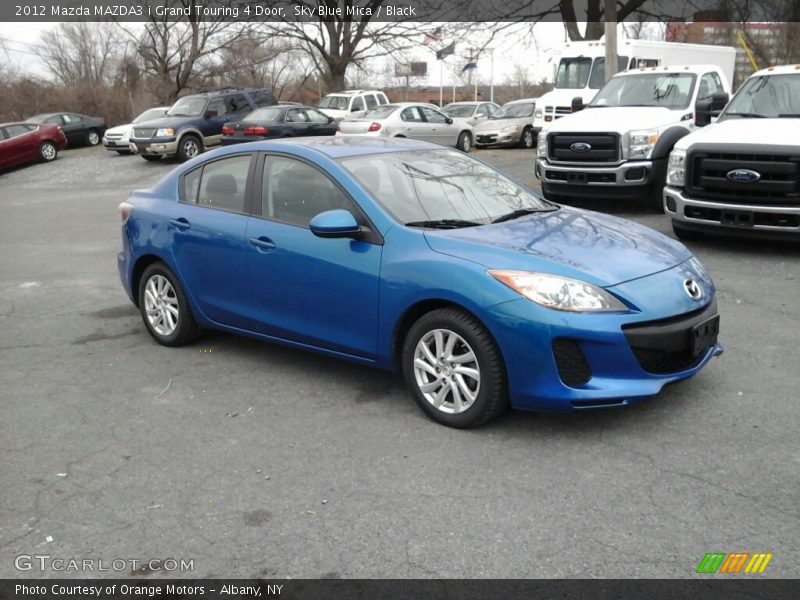 Sky Blue Mica / Black 2012 Mazda MAZDA3 i Grand Touring 4 Door