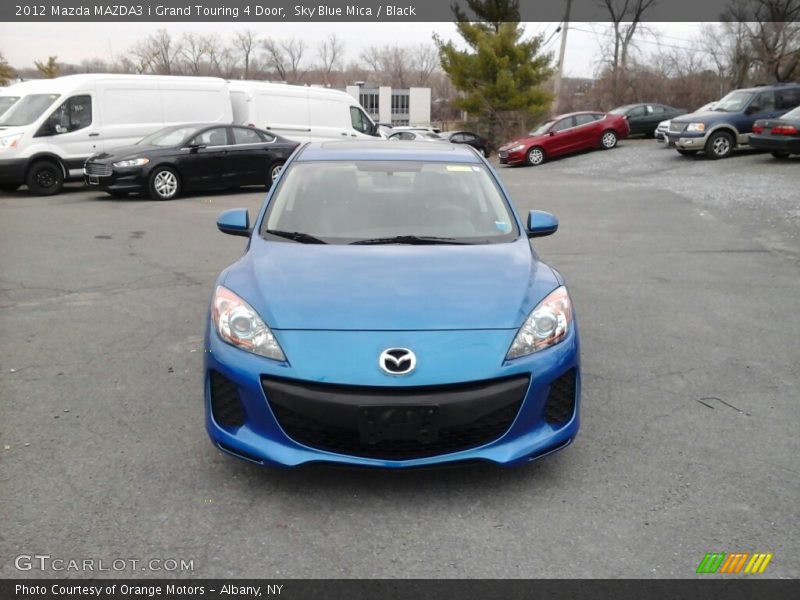 Sky Blue Mica / Black 2012 Mazda MAZDA3 i Grand Touring 4 Door
