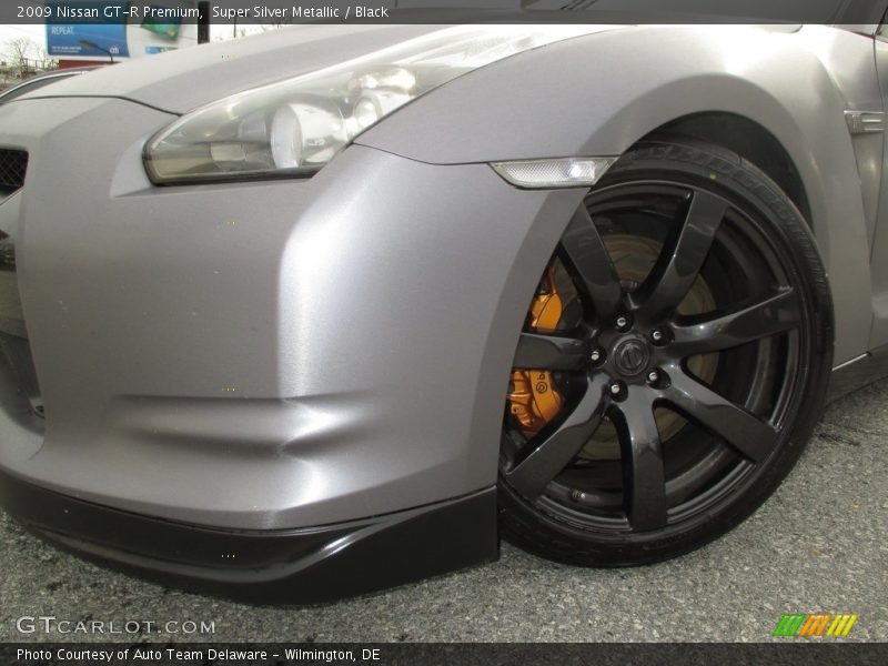 Super Silver Metallic / Black 2009 Nissan GT-R Premium