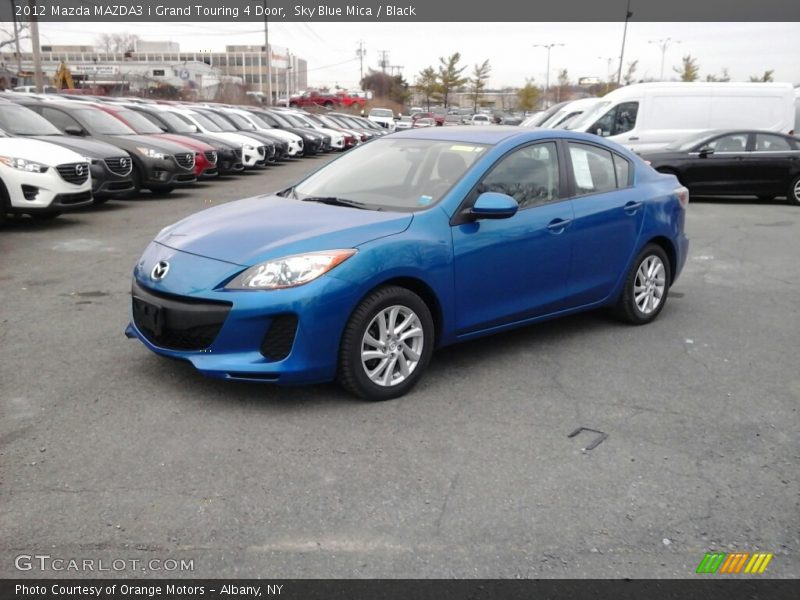 Sky Blue Mica / Black 2012 Mazda MAZDA3 i Grand Touring 4 Door