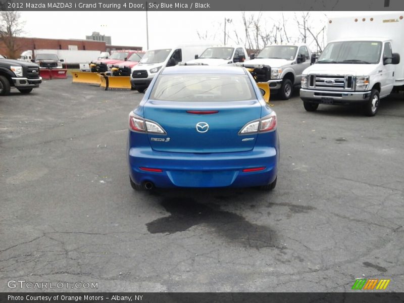 Sky Blue Mica / Black 2012 Mazda MAZDA3 i Grand Touring 4 Door