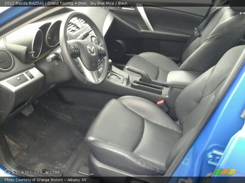 Sky Blue Mica / Black 2012 Mazda MAZDA3 i Grand Touring 4 Door