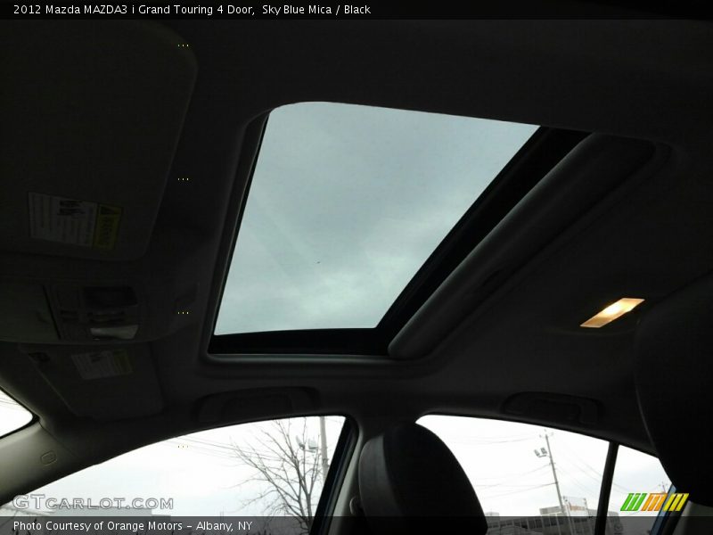 Sky Blue Mica / Black 2012 Mazda MAZDA3 i Grand Touring 4 Door