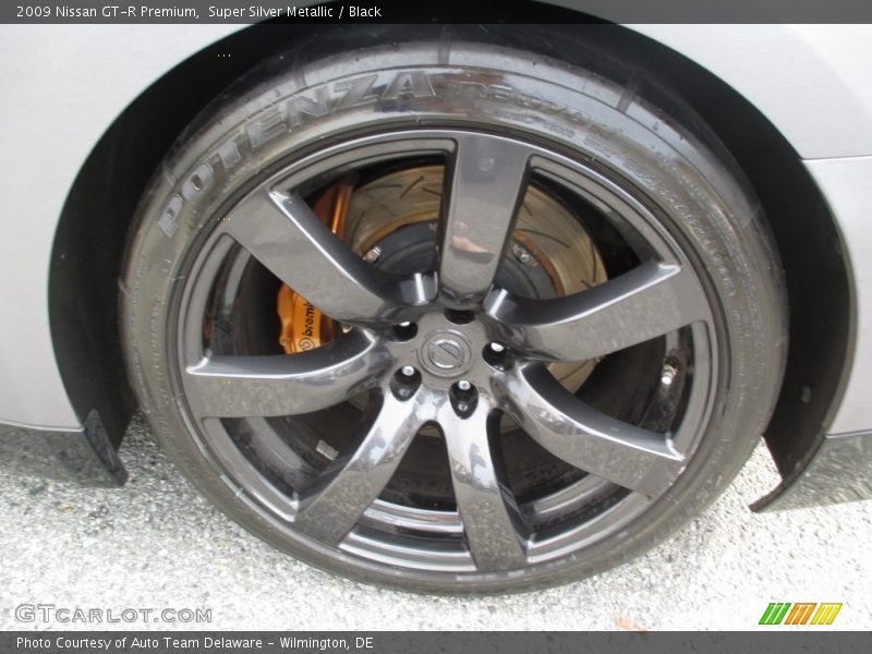 Super Silver Metallic / Black 2009 Nissan GT-R Premium