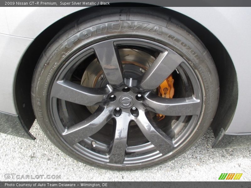 Super Silver Metallic / Black 2009 Nissan GT-R Premium