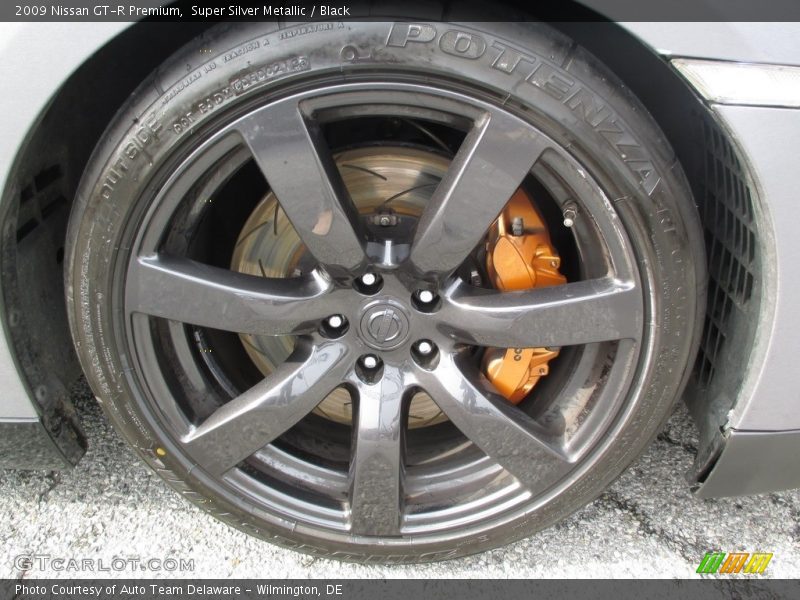 Super Silver Metallic / Black 2009 Nissan GT-R Premium
