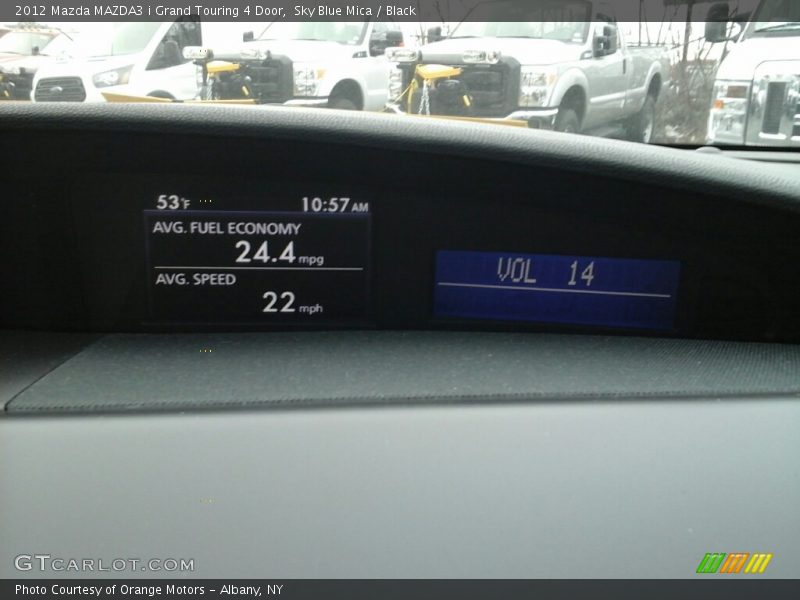 Sky Blue Mica / Black 2012 Mazda MAZDA3 i Grand Touring 4 Door