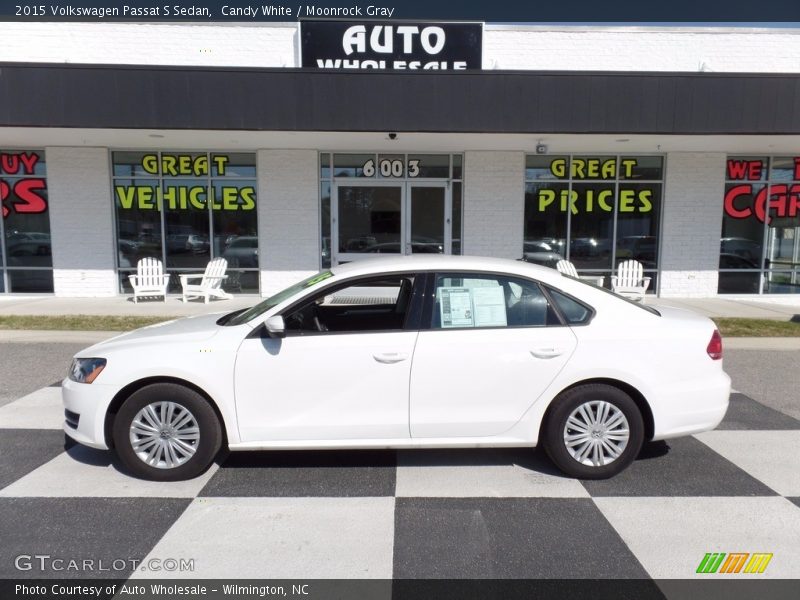Candy White / Moonrock Gray 2015 Volkswagen Passat S Sedan