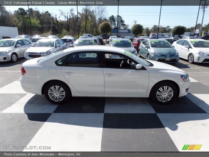 Candy White / Moonrock Gray 2015 Volkswagen Passat S Sedan