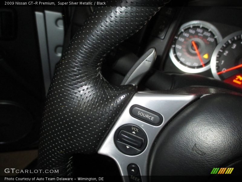 Super Silver Metallic / Black 2009 Nissan GT-R Premium