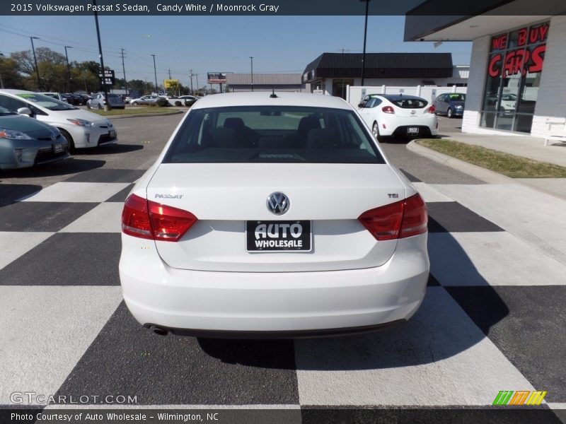 Candy White / Moonrock Gray 2015 Volkswagen Passat S Sedan