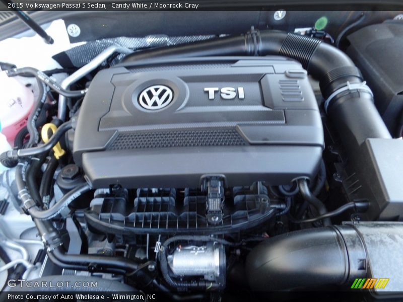 Candy White / Moonrock Gray 2015 Volkswagen Passat S Sedan