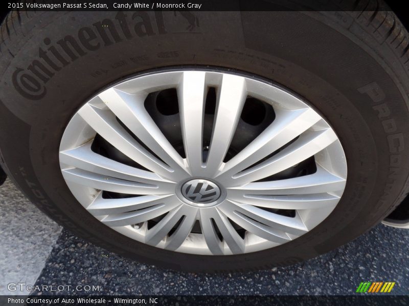 Candy White / Moonrock Gray 2015 Volkswagen Passat S Sedan
