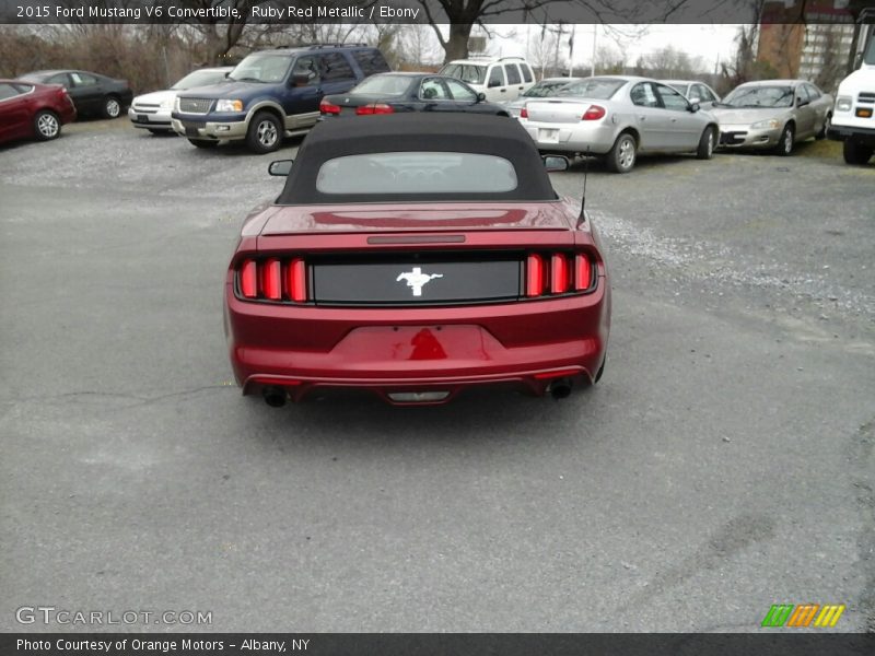 Ruby Red Metallic / Ebony 2015 Ford Mustang V6 Convertible