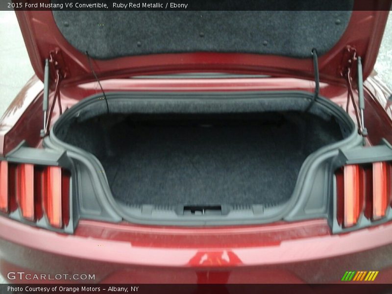Ruby Red Metallic / Ebony 2015 Ford Mustang V6 Convertible