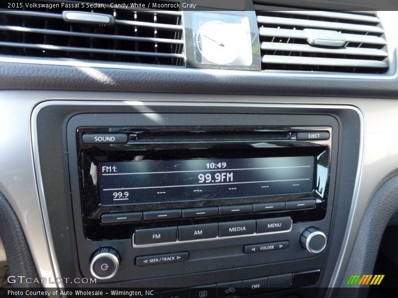 Candy White / Moonrock Gray 2015 Volkswagen Passat S Sedan