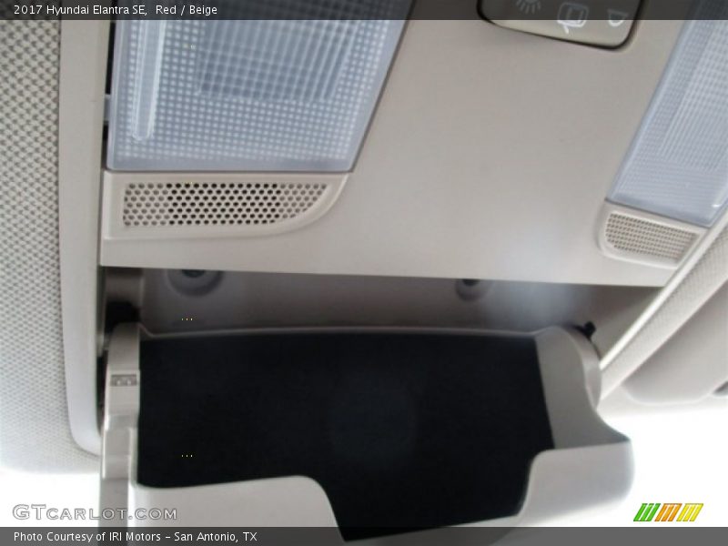 Red / Beige 2017 Hyundai Elantra SE