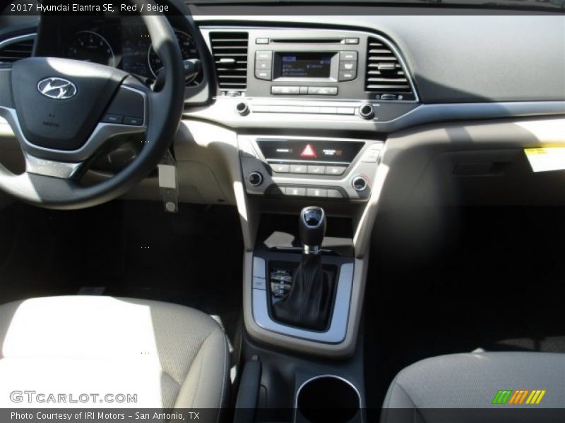 Red / Beige 2017 Hyundai Elantra SE