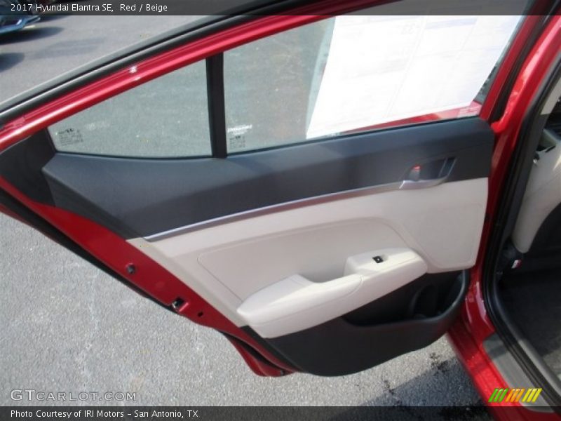 Red / Beige 2017 Hyundai Elantra SE