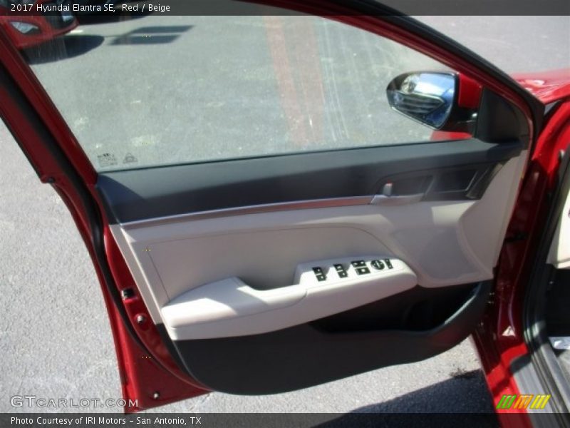 Red / Beige 2017 Hyundai Elantra SE