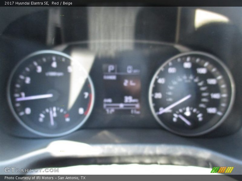 Red / Beige 2017 Hyundai Elantra SE