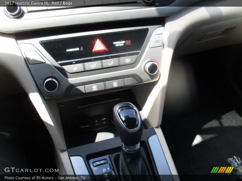 Red / Beige 2017 Hyundai Elantra SE