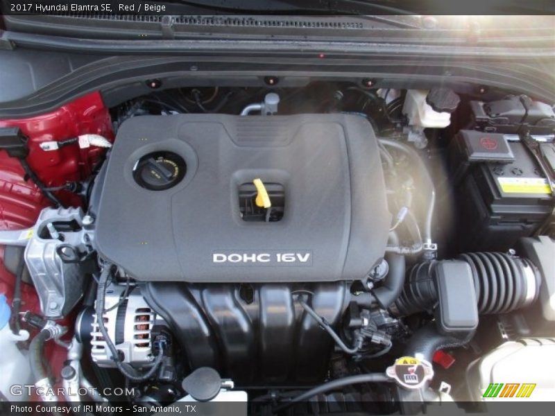 Red / Beige 2017 Hyundai Elantra SE