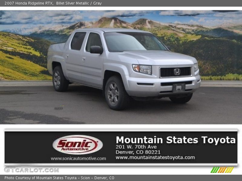 Billet Silver Metallic / Gray 2007 Honda Ridgeline RTX