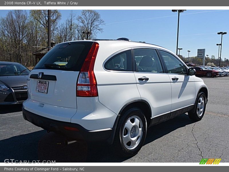 Taffeta White / Gray 2008 Honda CR-V LX