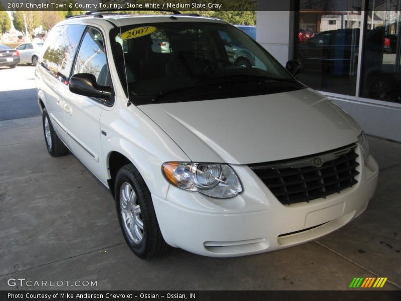 Stone White / Medium Slate Gray 2007 Chrysler Town & Country Touring
