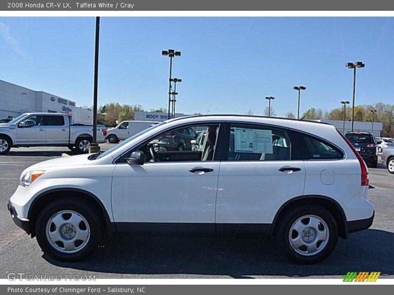 Taffeta White / Gray 2008 Honda CR-V LX