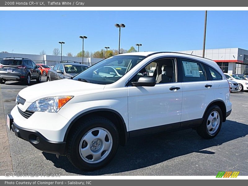 Taffeta White / Gray 2008 Honda CR-V LX